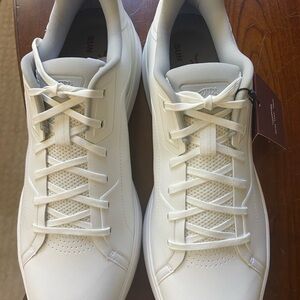 New Sun Day Red Men's White Spikeless Golf Shoes